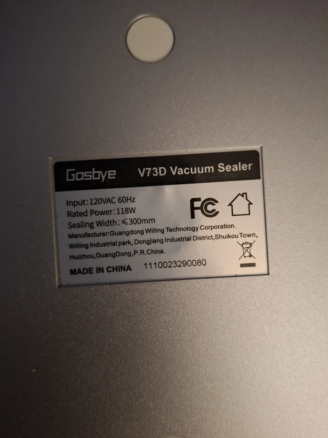 Gosbye V73D Vacuum Sealer - photo 4