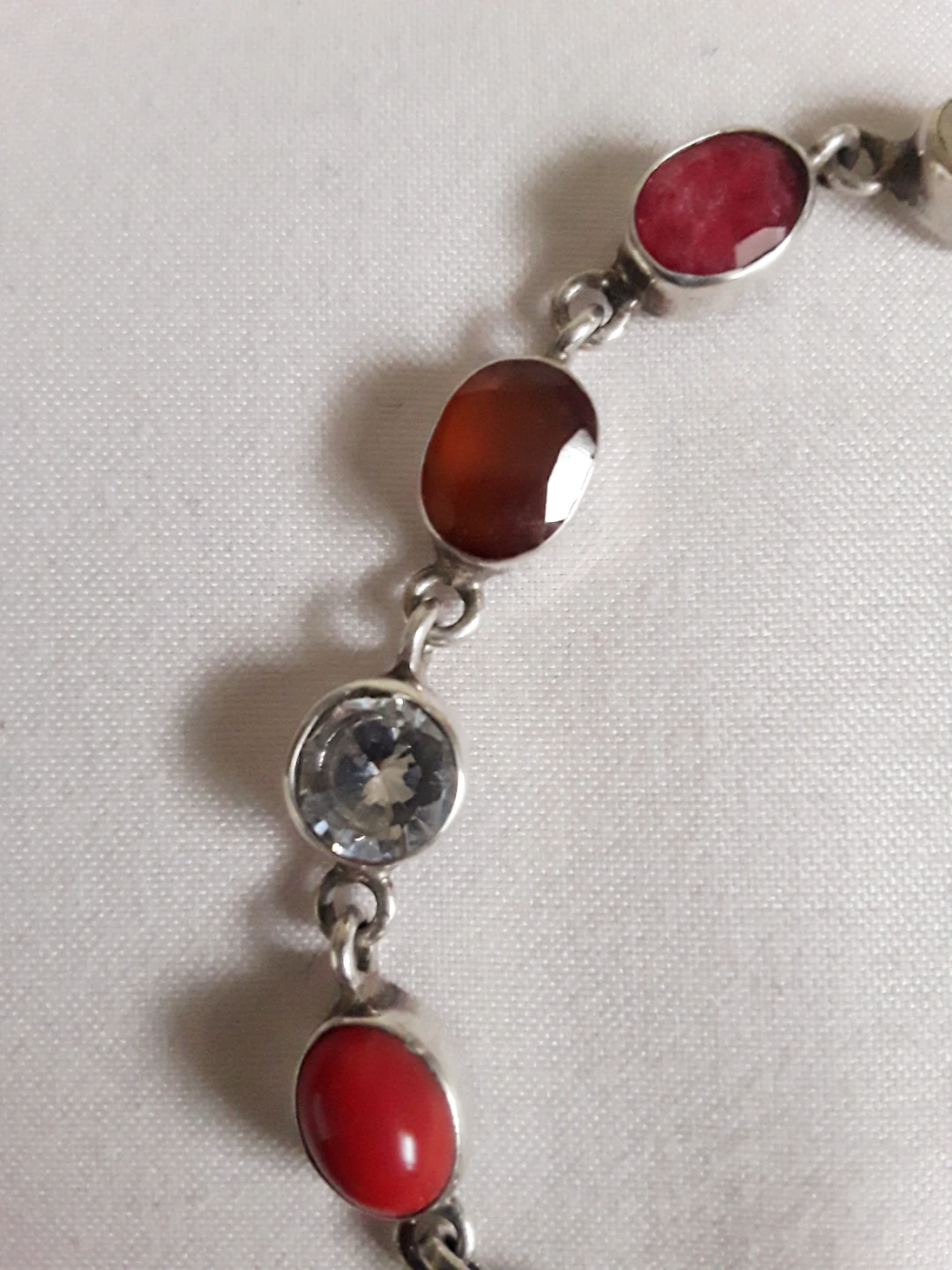 Multi-Gemstone Sterling Silver Bracelet - photo 2