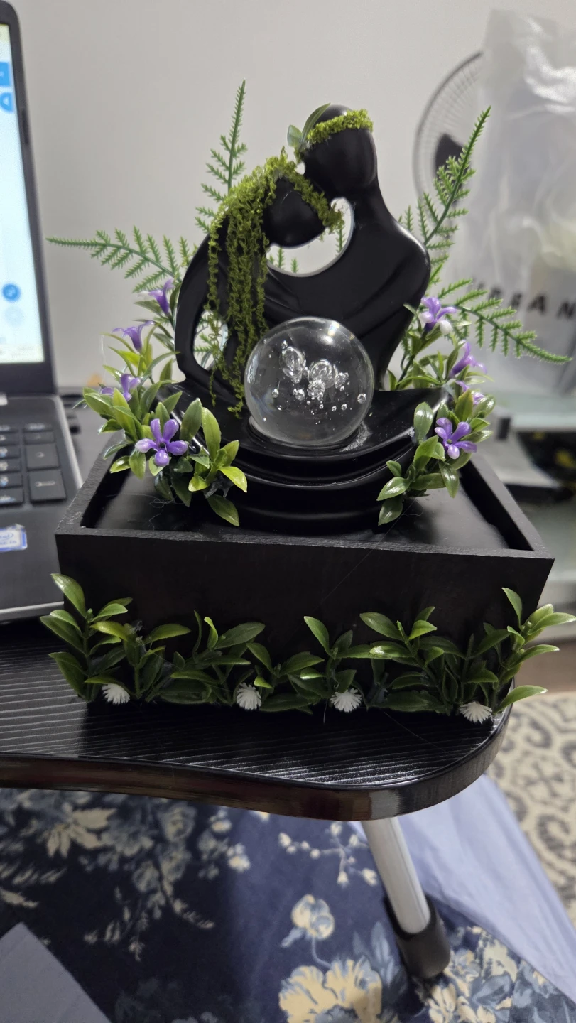 Tabletop Water Fountain with LED Light - photo 2