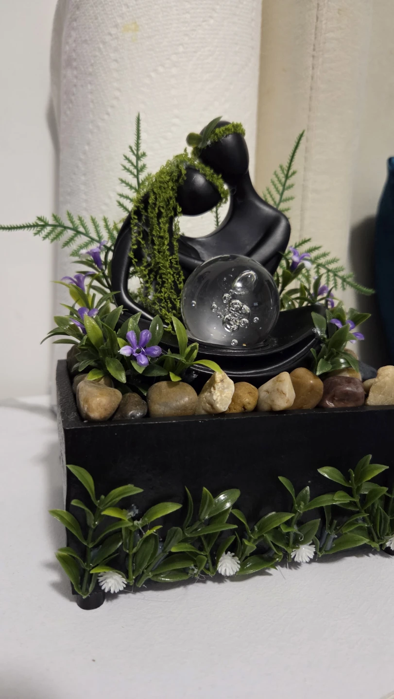 Tabletop Water Fountain with LED Light - photo 5