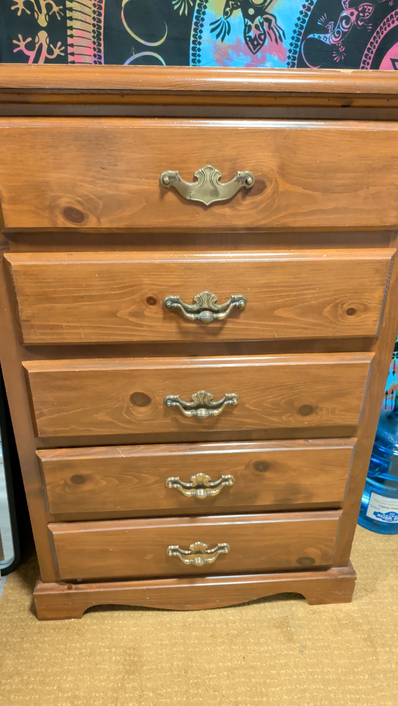 Wooden 5-Drawer Dresser - photo 2