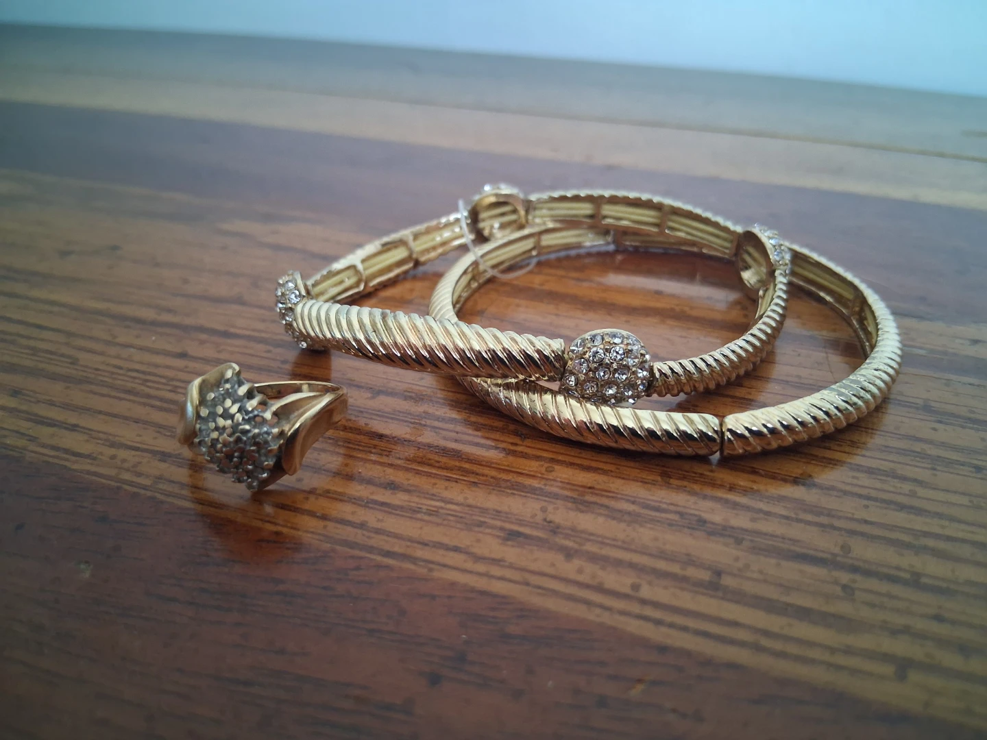 Gemstone and Diamond gold costume jewlery - photo 3