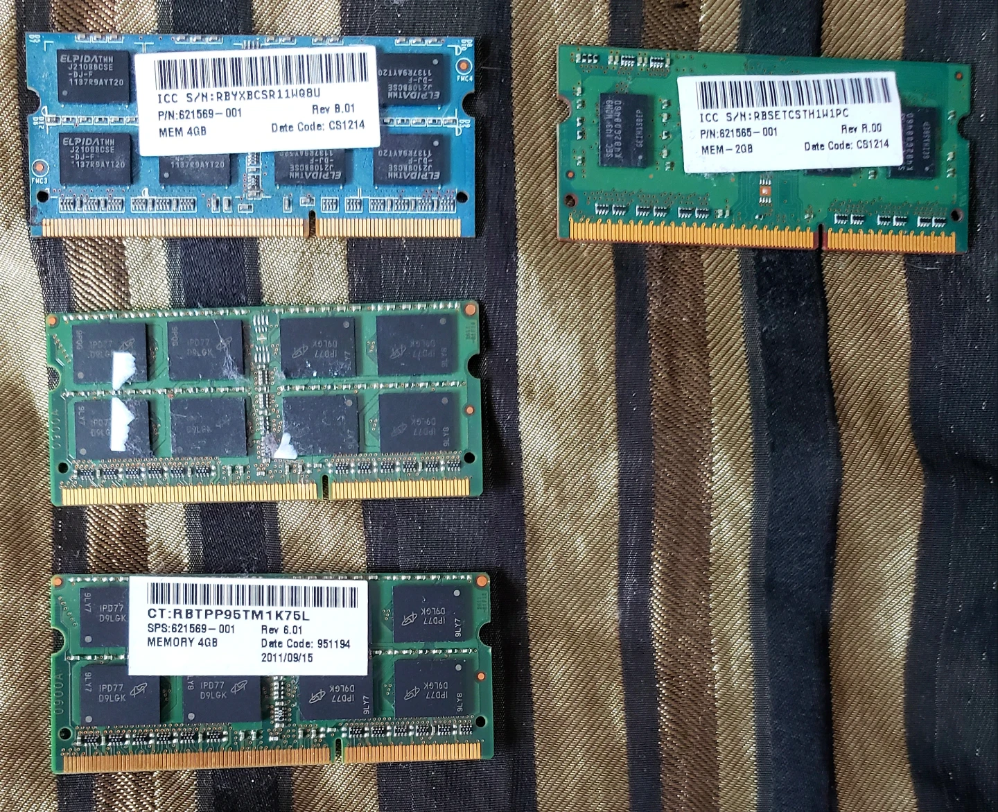 4GB DDR3 Laptop RAM Modules (x4) - photo 2