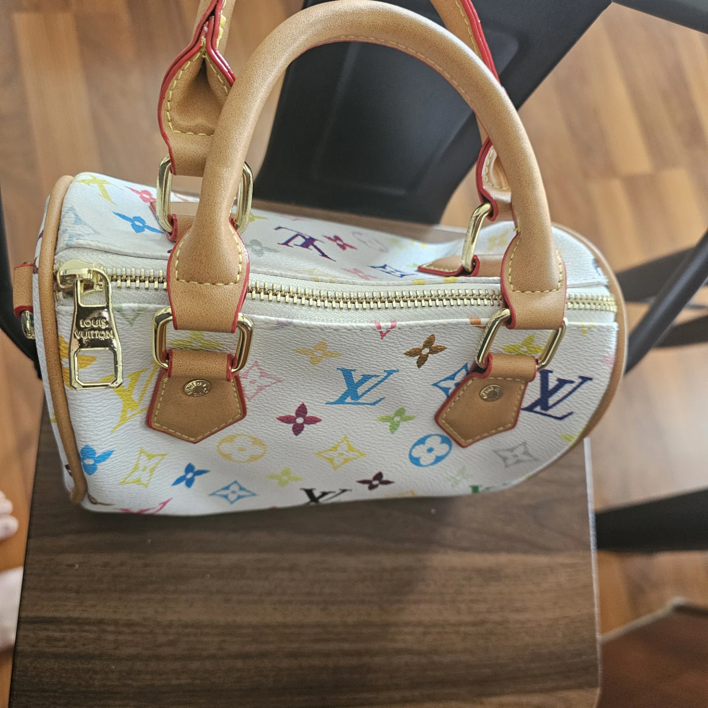 Louis Vuitton Speedy Nano Bag White Multicolore