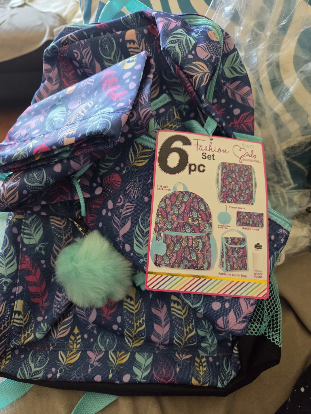 Fashion Girls 6pc Backpack Set