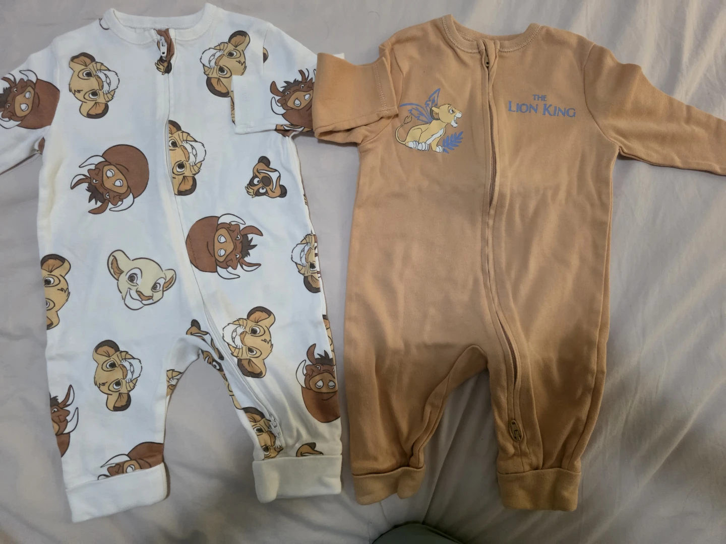 NEW Disney Lion King Baby Sleepers (2-Pack) 3-6 Months