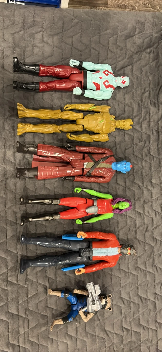 6 Guardian of the Galaxy figurines