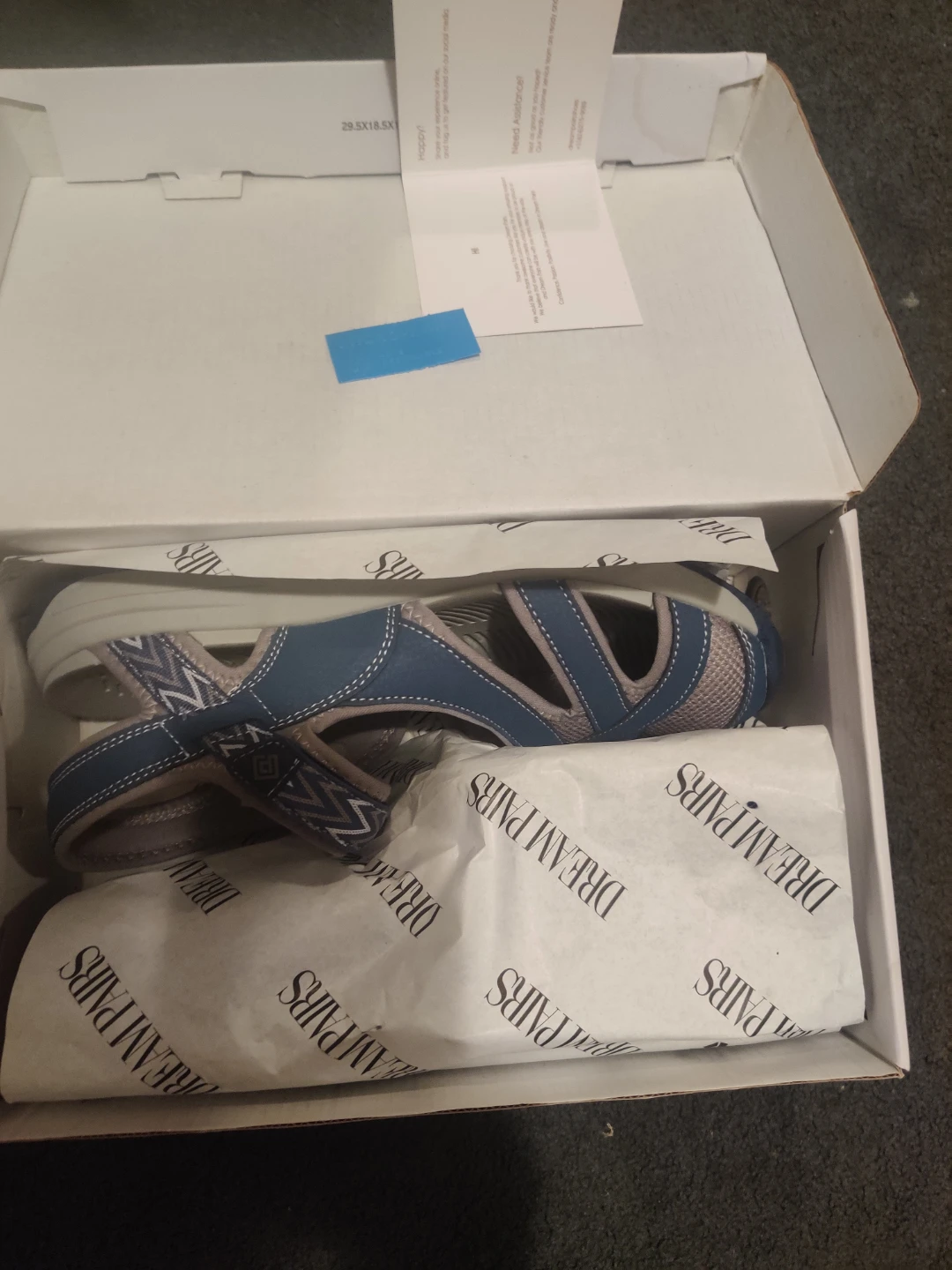BN Dream Pairs Blue and Grey Sandals - photo 3