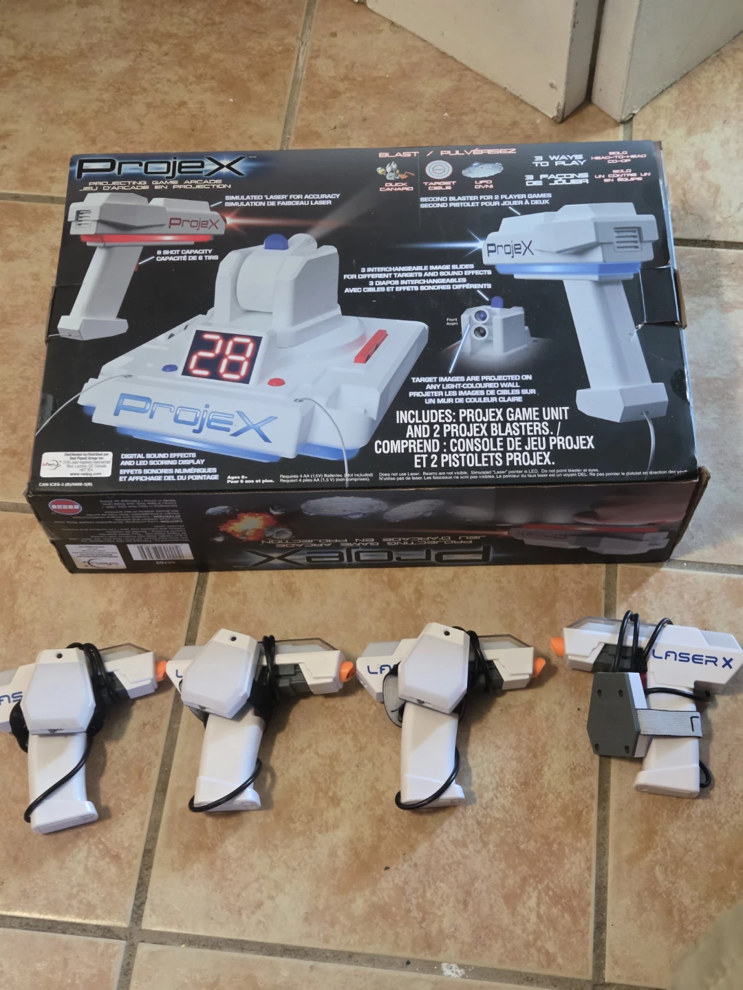 Projex Laser Arcade Game Unit with 4 Blasters