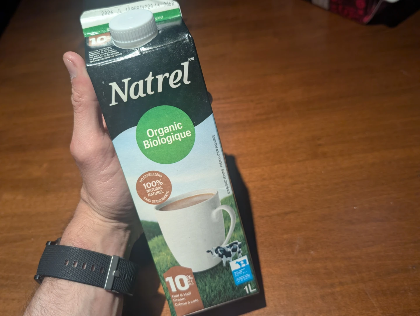 Natrel Organic 10% Half & Half Cream 1L