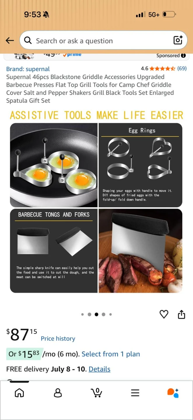 Supernal 46-Piece Griddle Accessories Set - photo 3