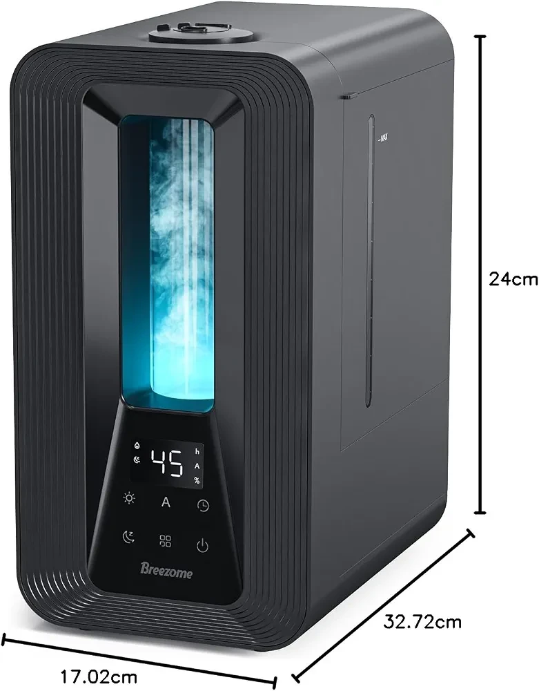 BREEZOME 6L Cool Mist Humidifier – Bedroom/Large Room