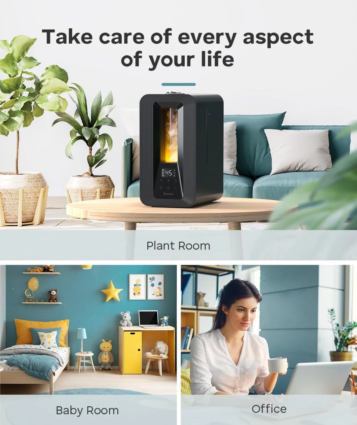 BREEZOME 6L Cool Mist Humidifier – Bedroom/Large Room - photo 2