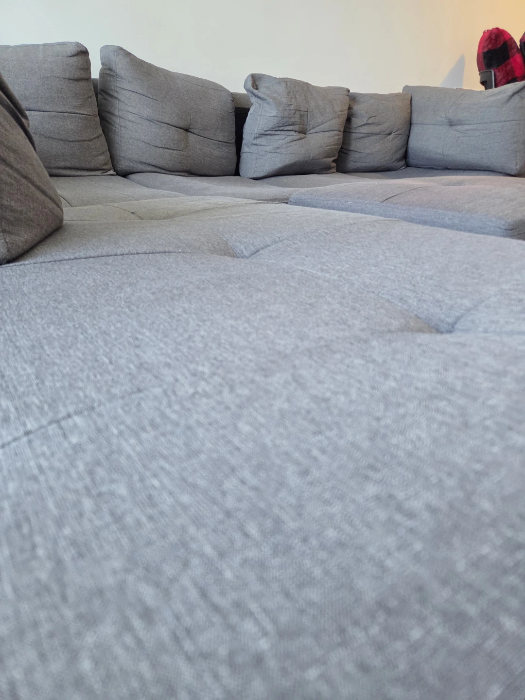 Grey Sectional Sofa with Ottoman - photo 4