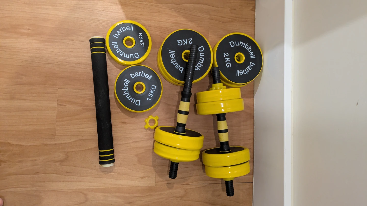 Adjustable Dumbbell Set with Barbell Attachment - photo 3
