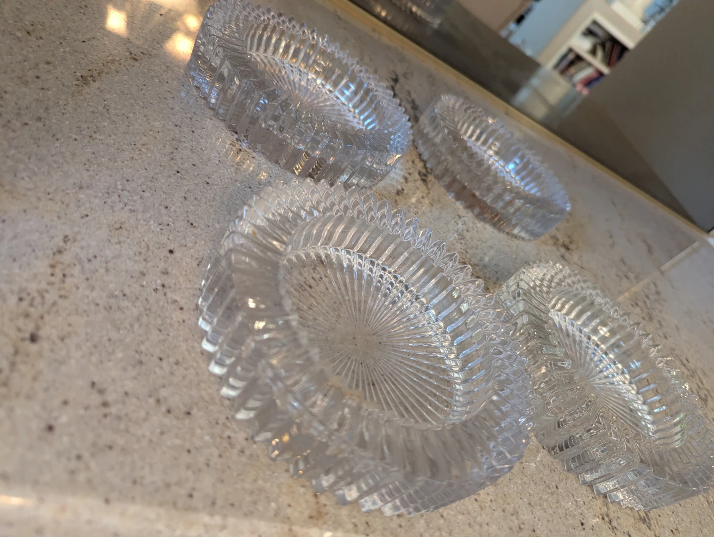 Glass Ashtray Set 4 - photo 2
