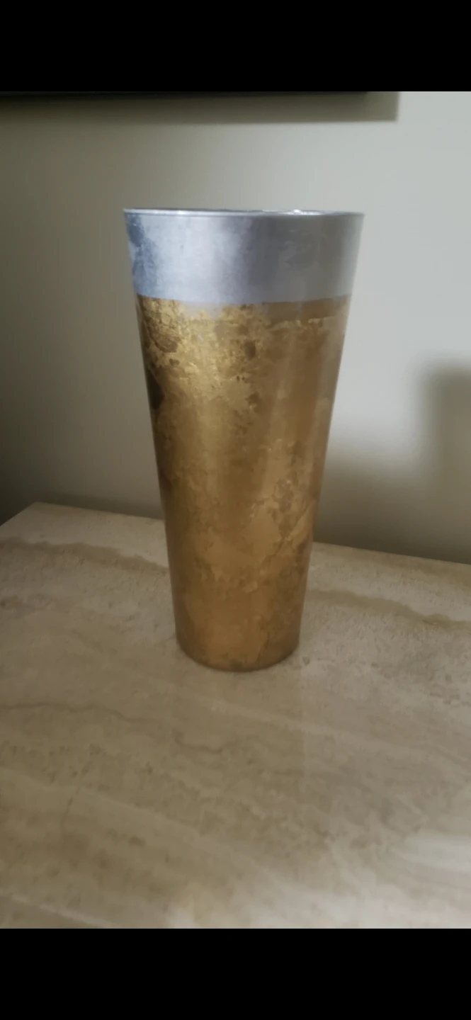 Gold and Silver Decorative Vase