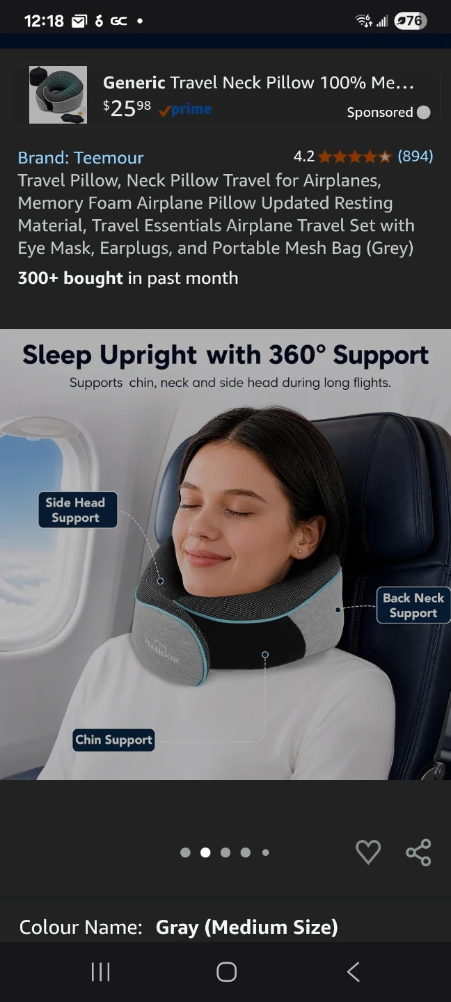 Neck support Pillows for Airplanes like new