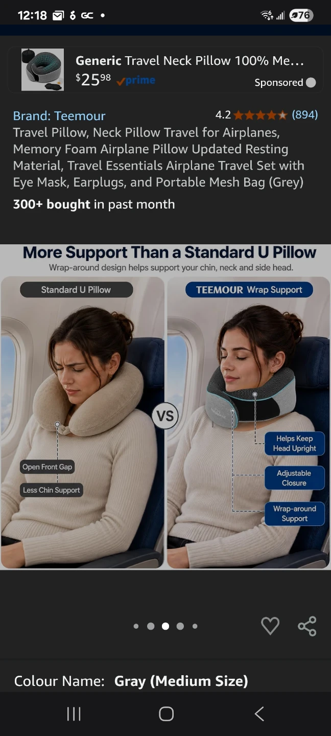 Neck support Pillows for Airplanes like new - photo 2