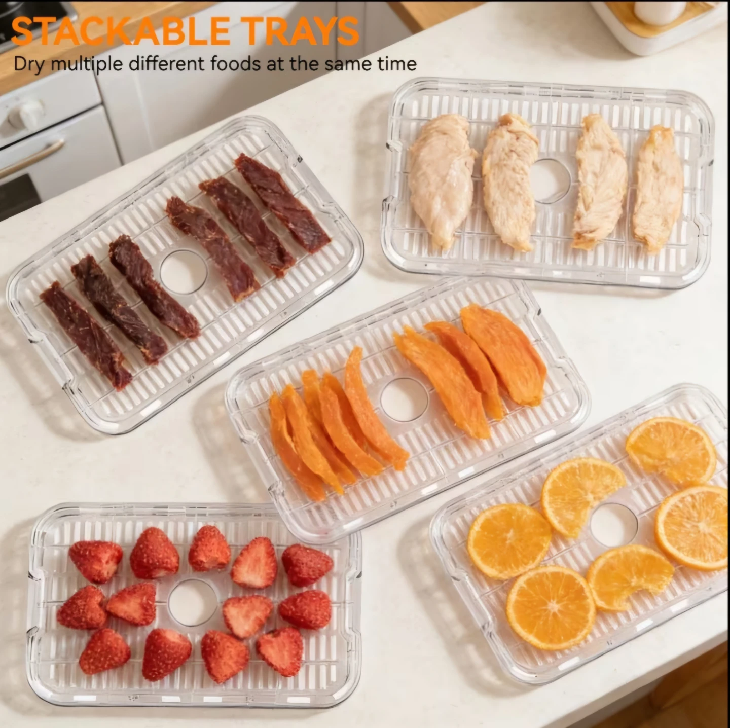 Brand new Green Food Dehydrator with 5 Stackable Trays - photo 3