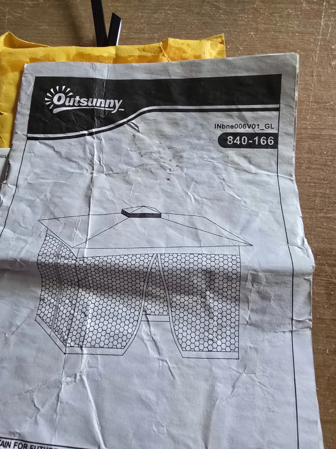 Outsunny Gazebo Replacement Canopy and Netting - photo 4