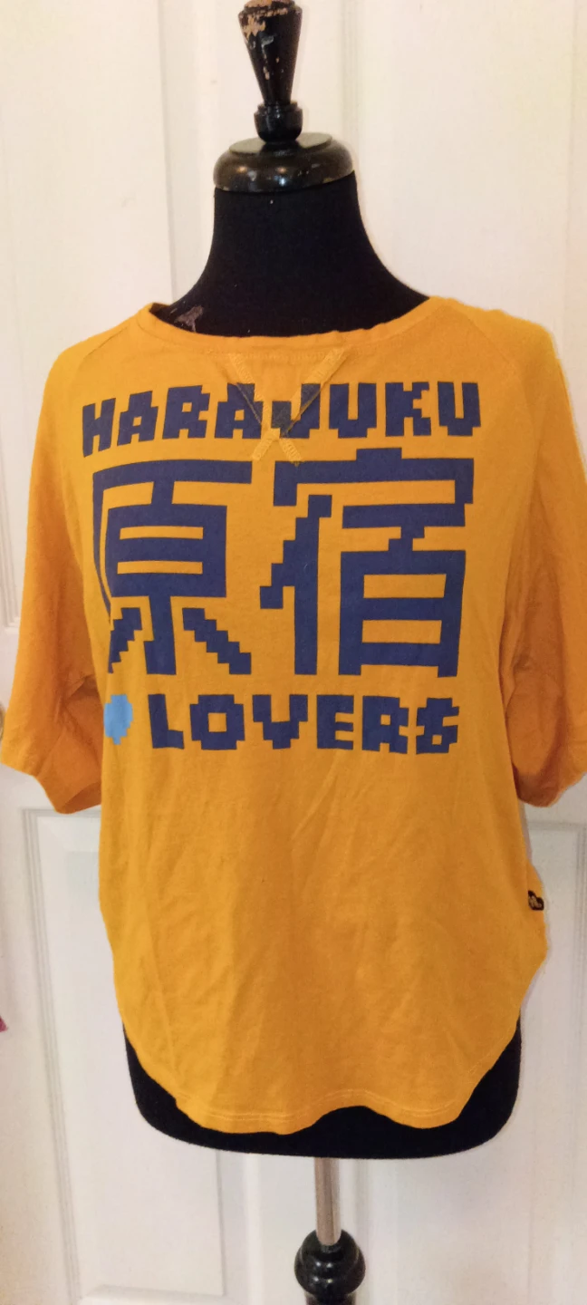 Gwen Stefani Harajuku Lovers Graphic T-Shirt - Orange, Small