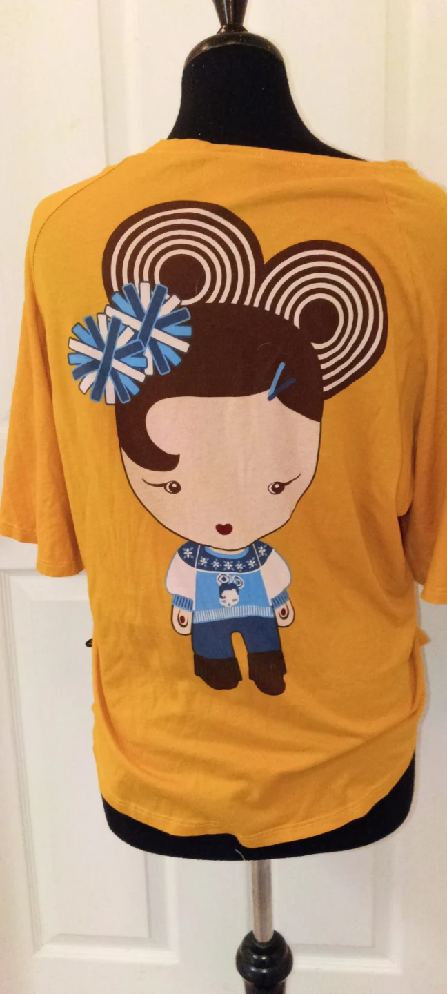 Gwen Stefani Harajuku Lovers Graphic T-Shirt - Orange, Small - photo 2
