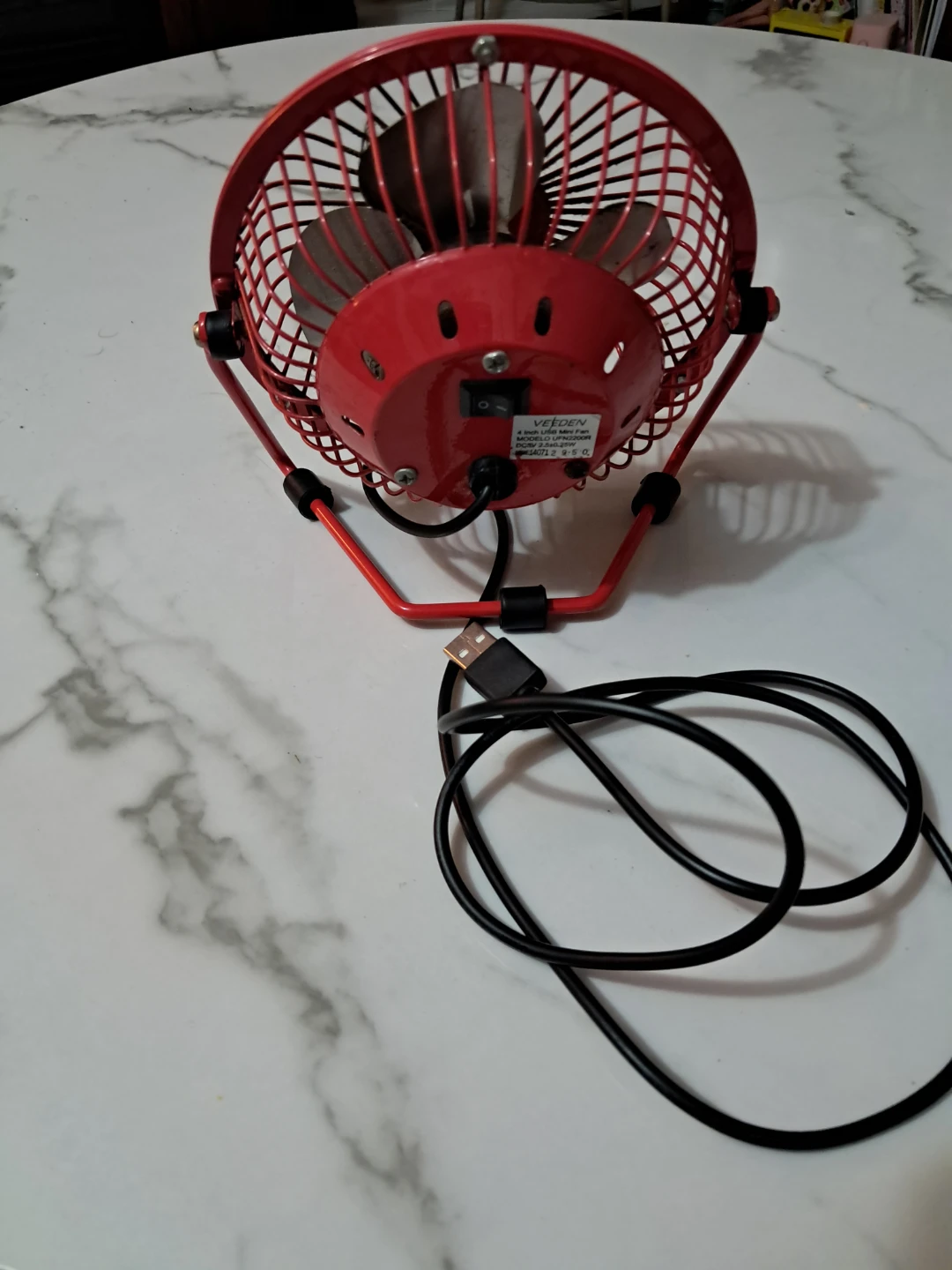 VEEDEN 4 Inch USB Mini Fan - photo 3