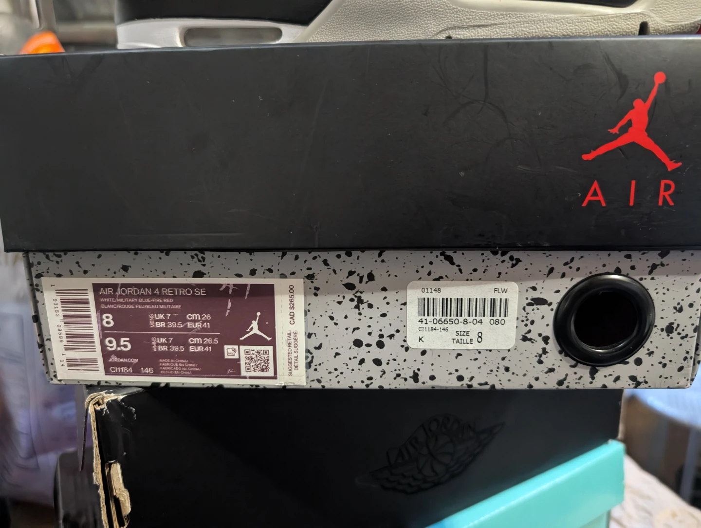 Air Jordan 4 Retro 'What The' (2019) - Like New / VNDS - photo 2