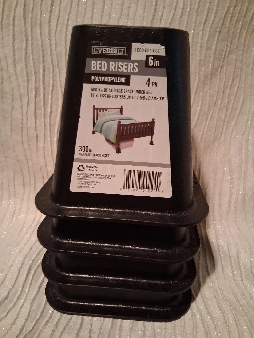 Everbilt 6" Bed Risers (4 Pack)