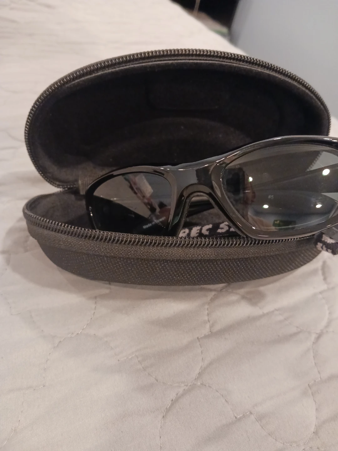 Black Sport Sunglasses with Case - photo 2