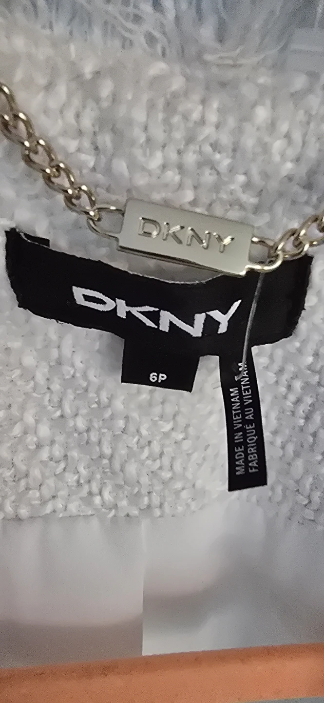 DKNY White Tweed Blazer - photo 3
