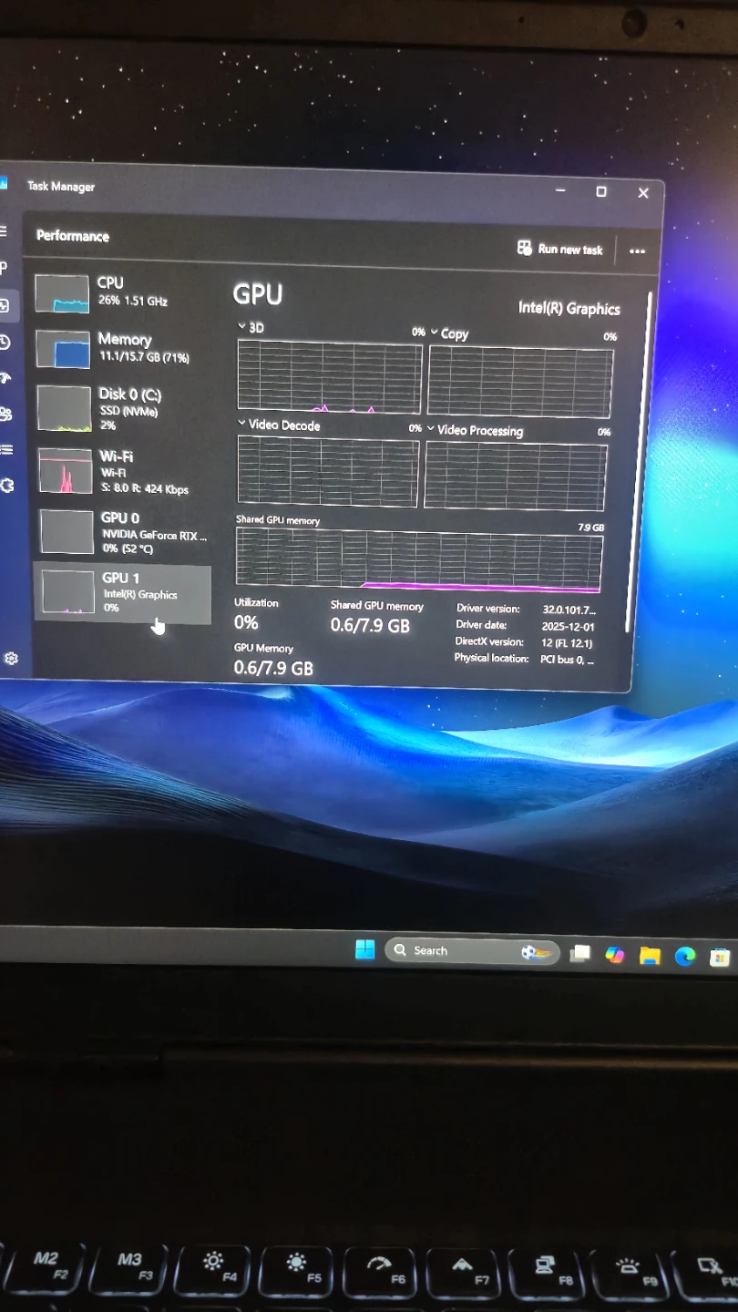 RTX 5060 ALIENWARE i7 Gaming laptop 100% Battery Health - photo 5