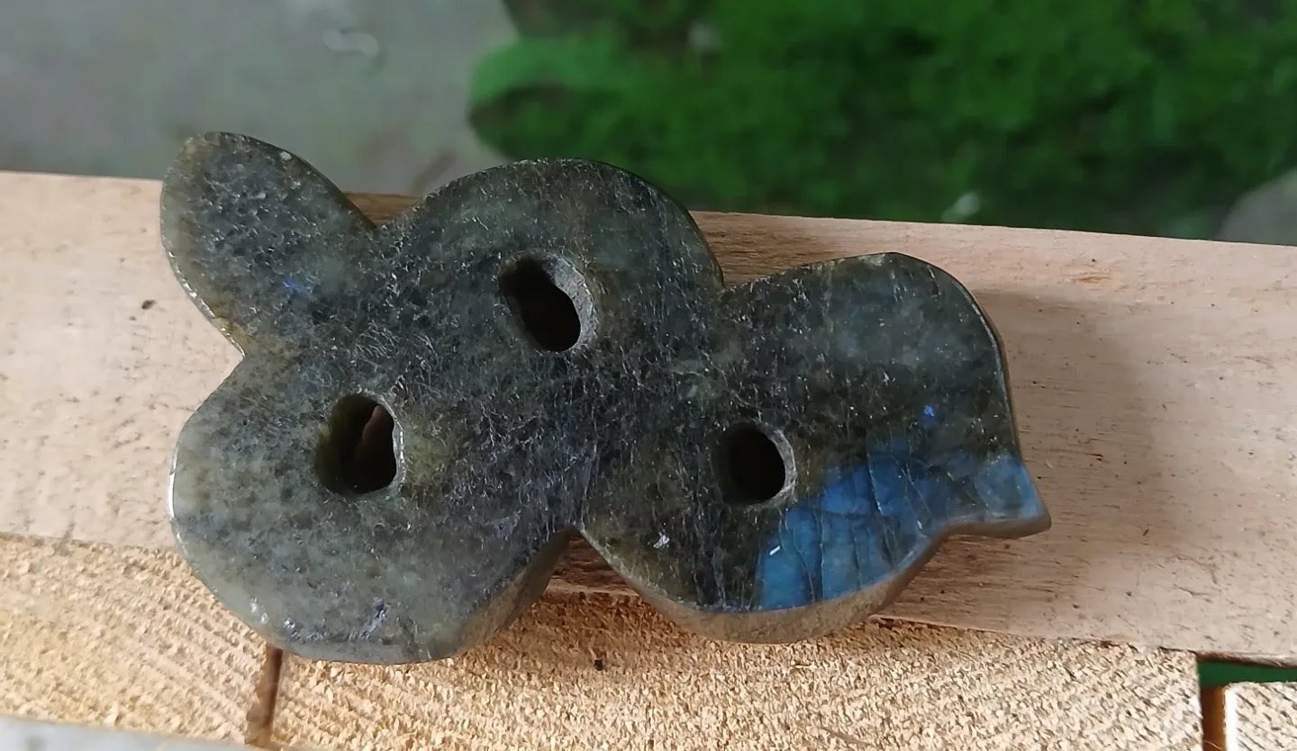 Labradorite Stone Snake Figurine - photo 2