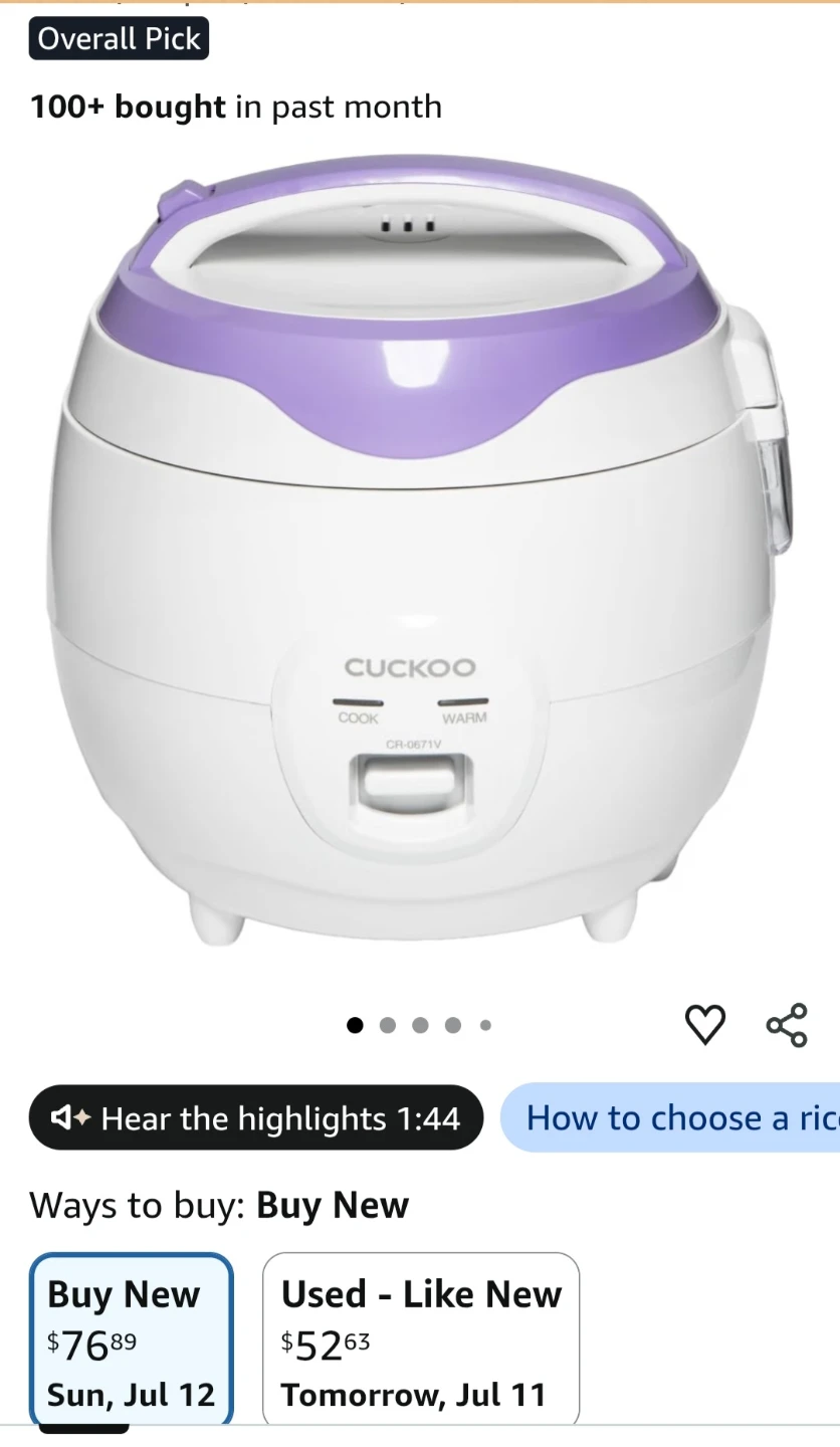 Cuckoo Electric Rice Cooker - photo 3