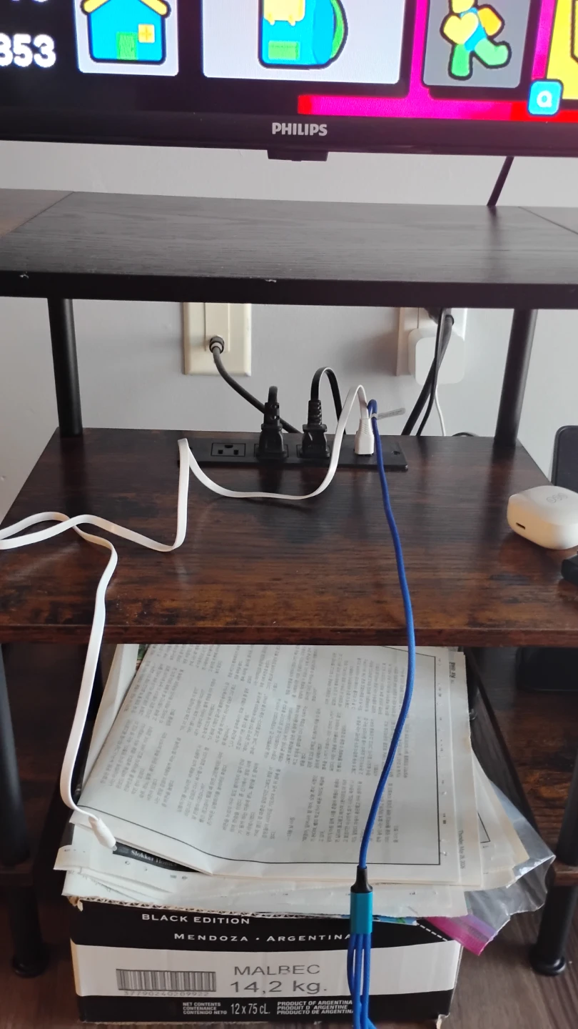 Philips 40" Full HD Roku Smart TV + Wooden TV Stand - photo 3