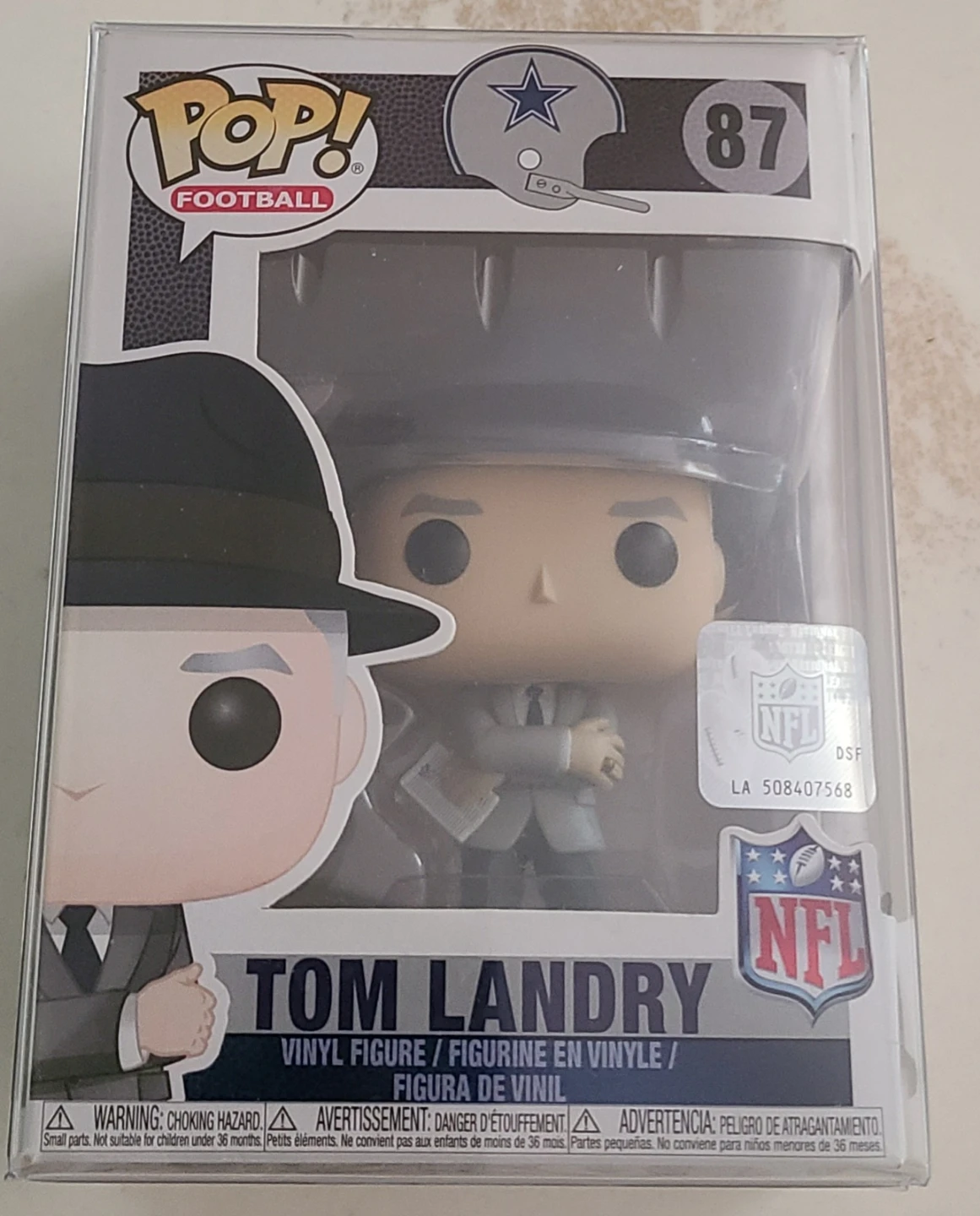 Funko Pop! Football Tom Landry #87 Vinyl Figure