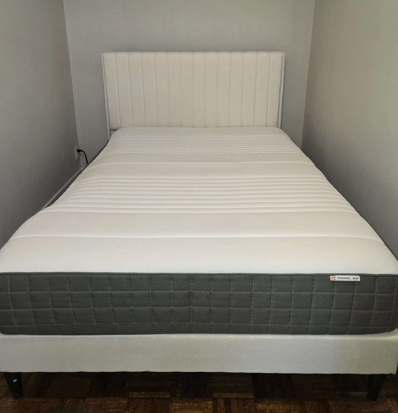 Full Size Bed Frame w Upholstered Headboard-Full size mattress - photo 4