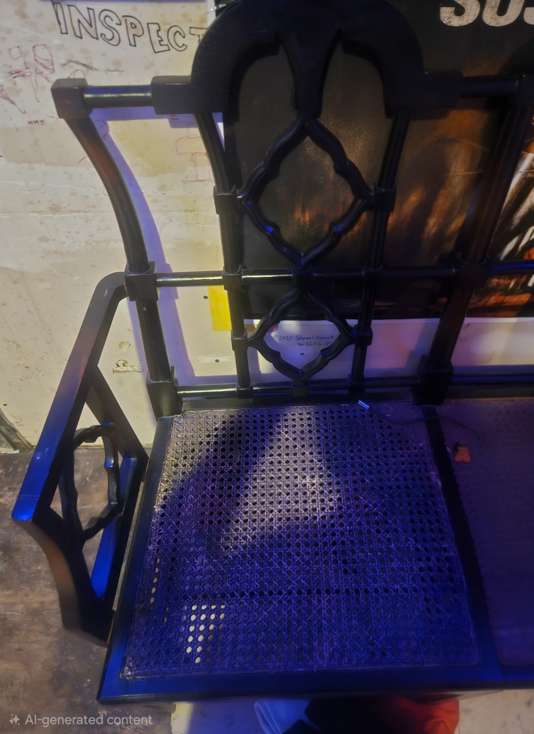 Vintage Belleville Cane Seat BenchBench - photo 3