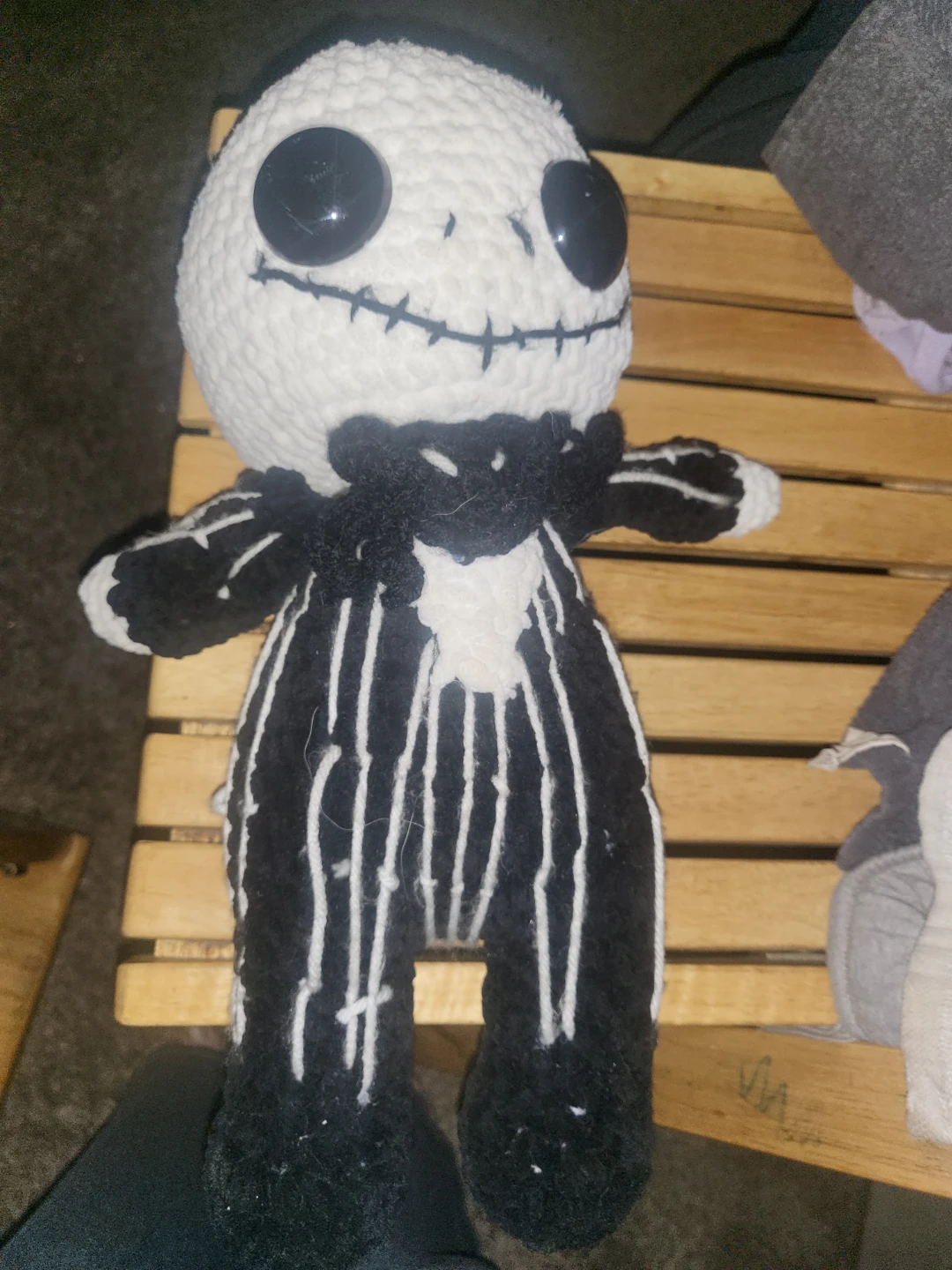 Handmade Jack Skellington Crochet Doll