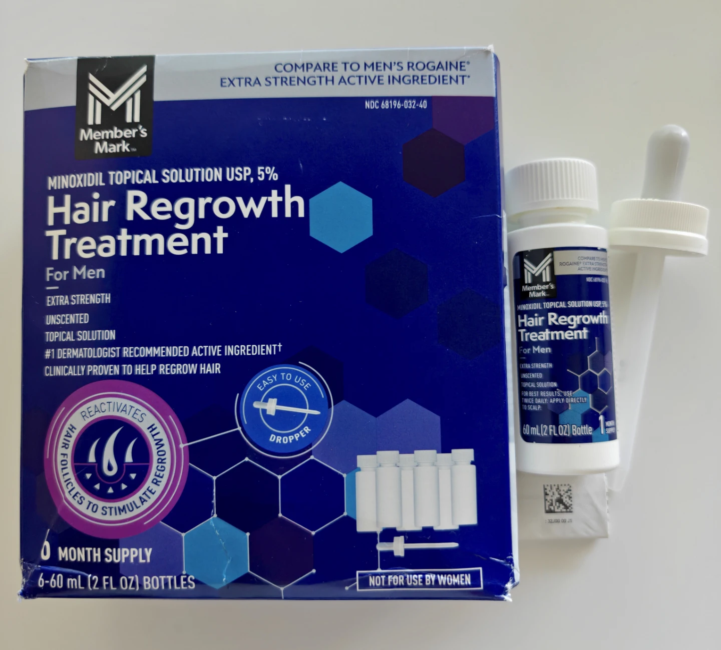 Member's Mark Hair Regrowth Treatment for Men (3-Pack)