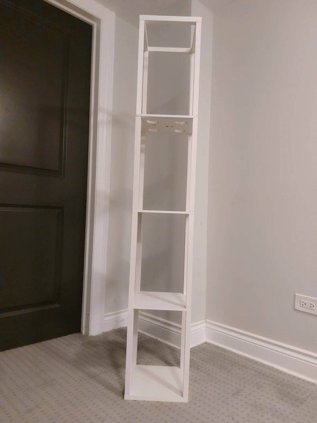 White Tall 5-Tier Shelf Unit - photo 2