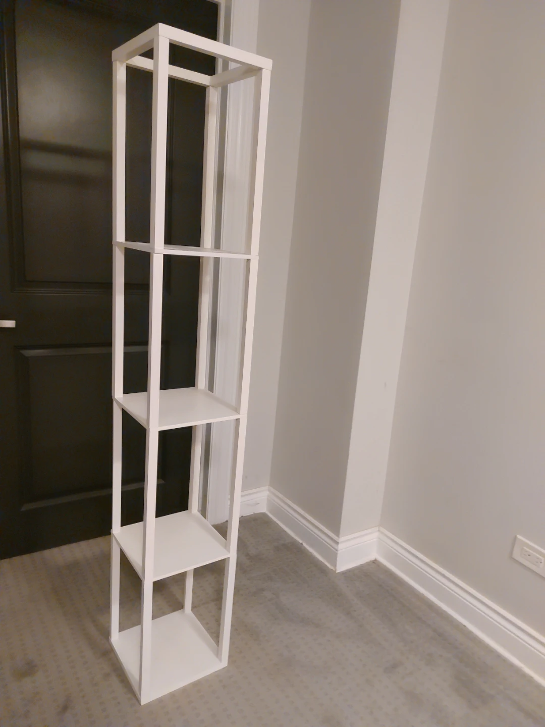 White Tall 5-Tier Shelf Unit - photo 3