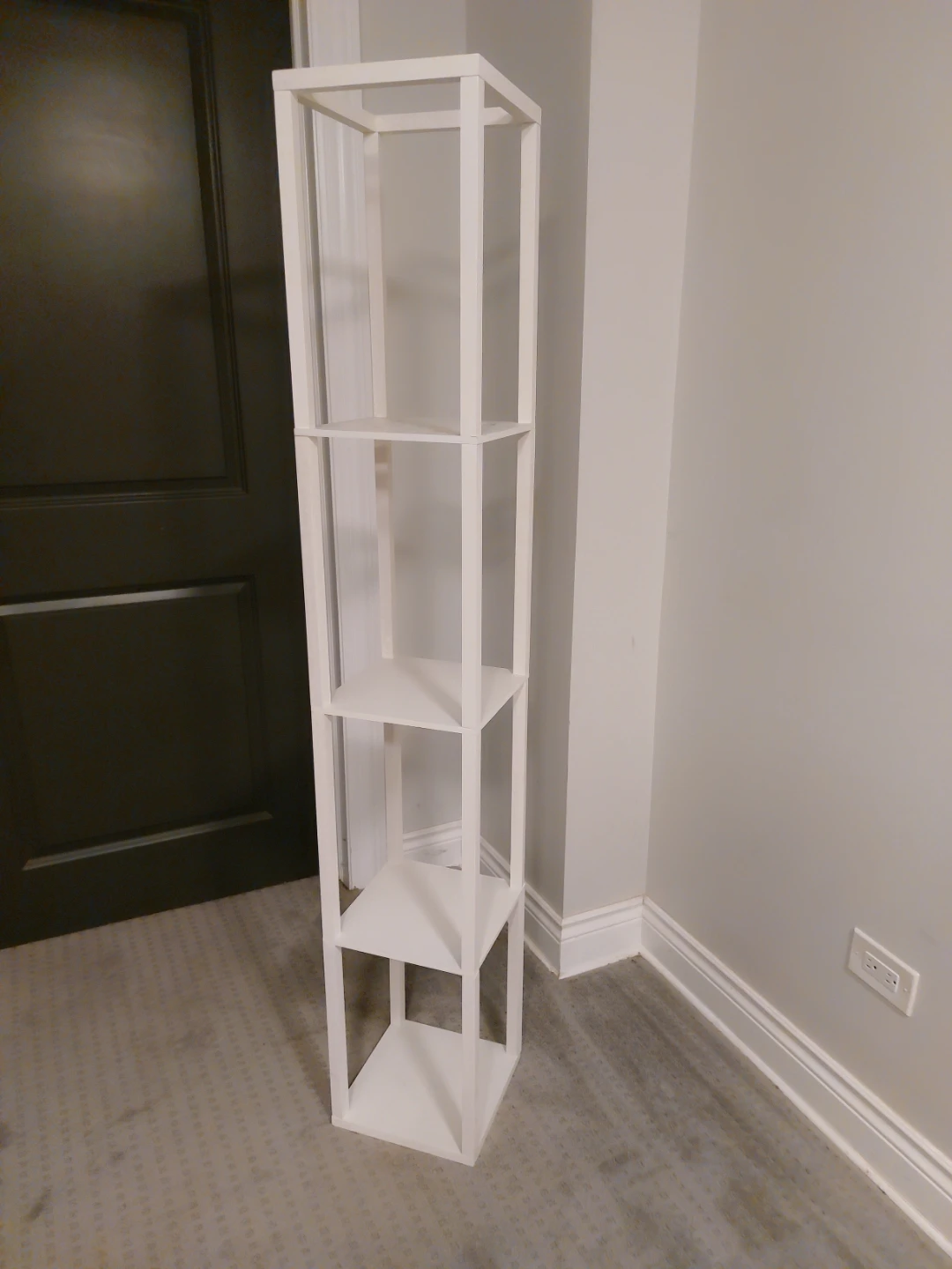 White Tall 5-Tier Shelf Unit - photo 4