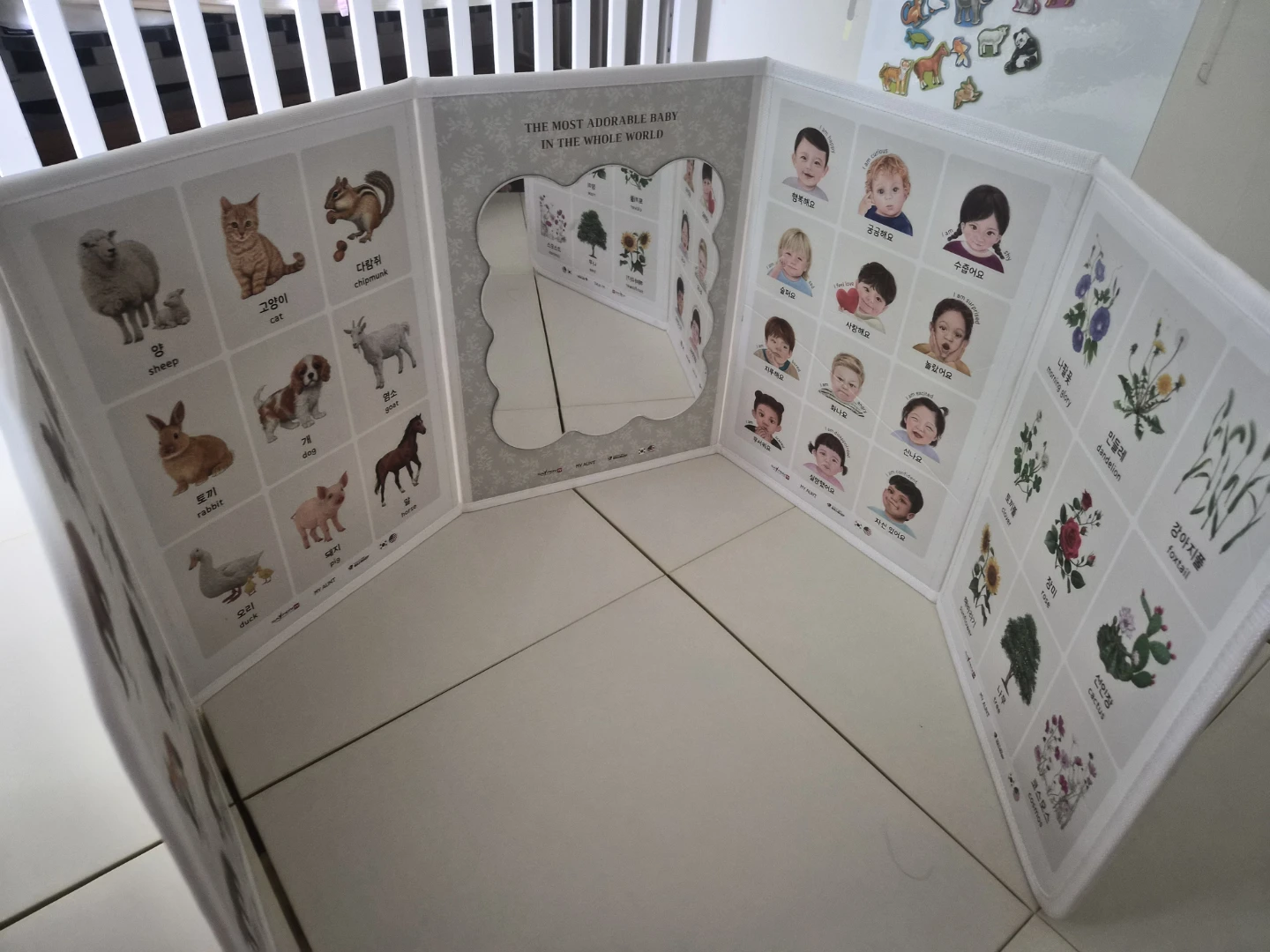Baby Tummy Time & Educational Folding Board