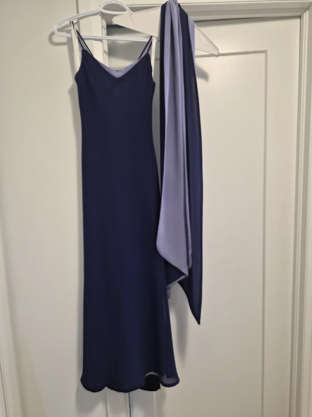 2-tone purple dress with Chiffon
