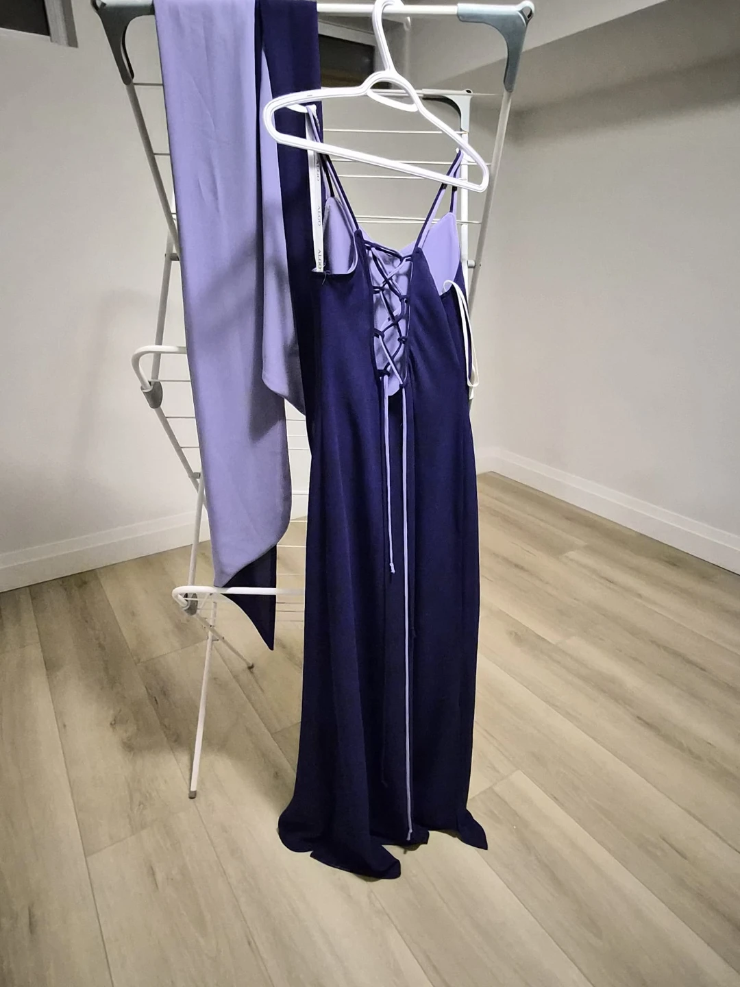 2-tone purple dress with Chiffon - photo 2