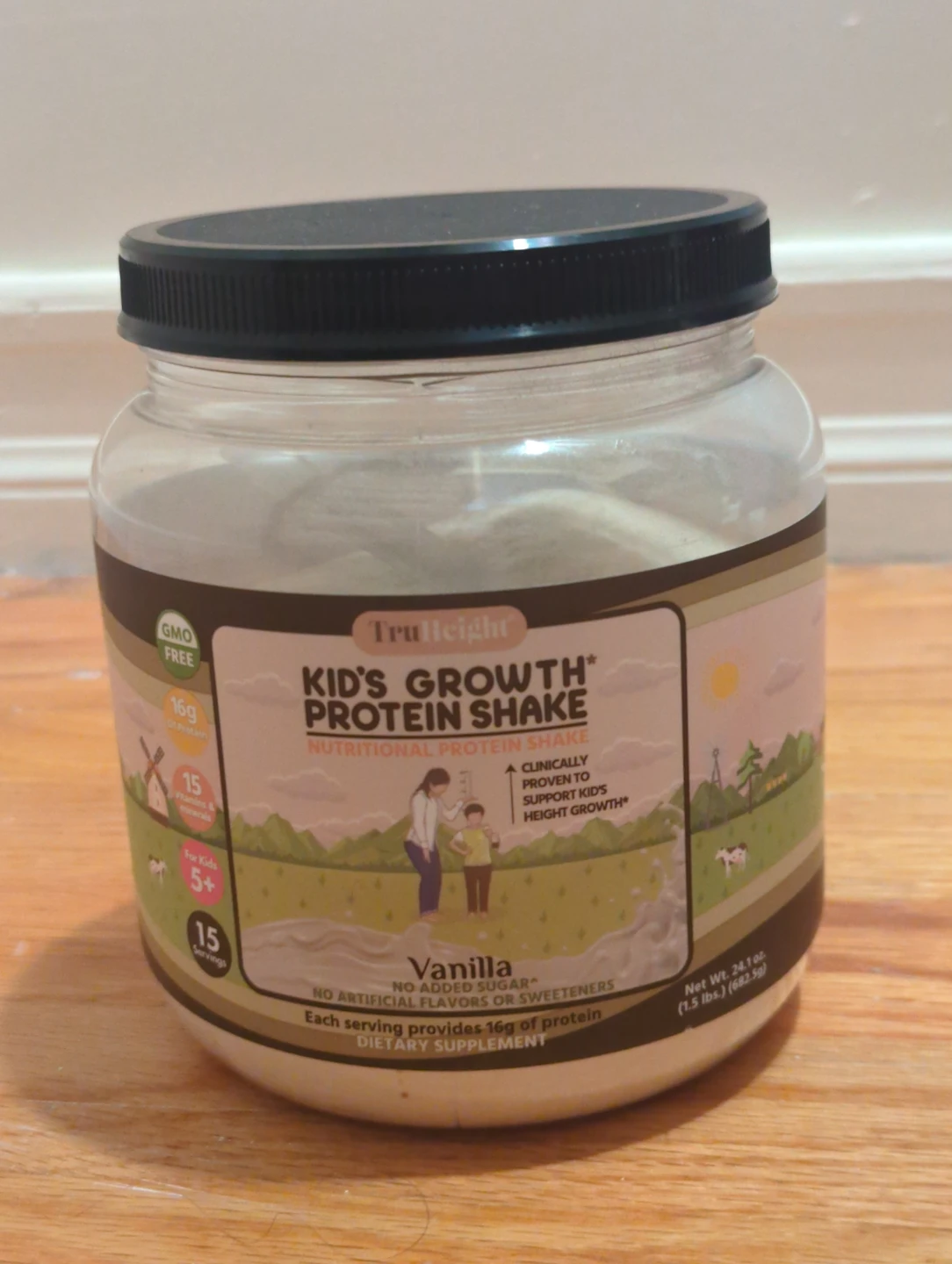Tru Height Kid's Growth Protein Shake Vanilla (24.1 oz)