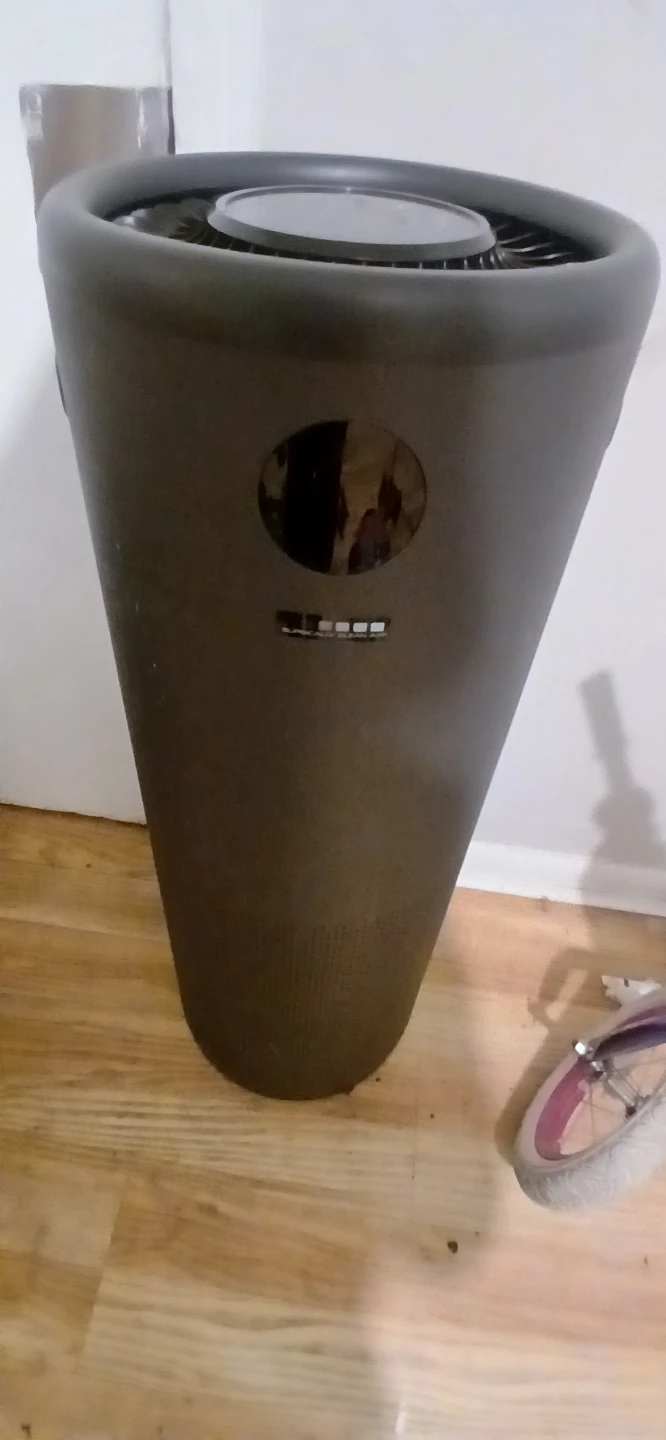 Dark Grey Cone-Shaped Air Purifier
