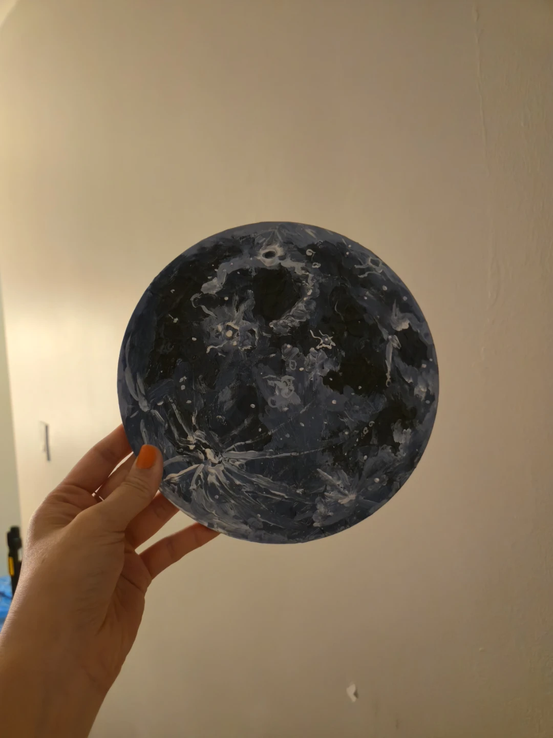 Hand-painted Moon Artwork
